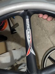 X-core 5-Spoke Mag Wheelchair Wheel Pair 22″ 501mm w/ Solid Tires & Hand rim Axl