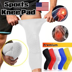 Honeycomb Pad Basketball Crashproof Antislip Knee Leg Long Sleeve Protector Gear