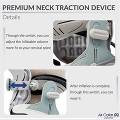 Neck Traction Device – Cervical Stretcher for Pain Relief & Spine Alignment – El