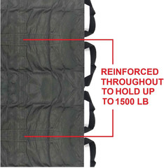 Patient Transfer Sheet Blanket 40’’X80’’ with 14 Handles for Lifting, Moving, Tu
