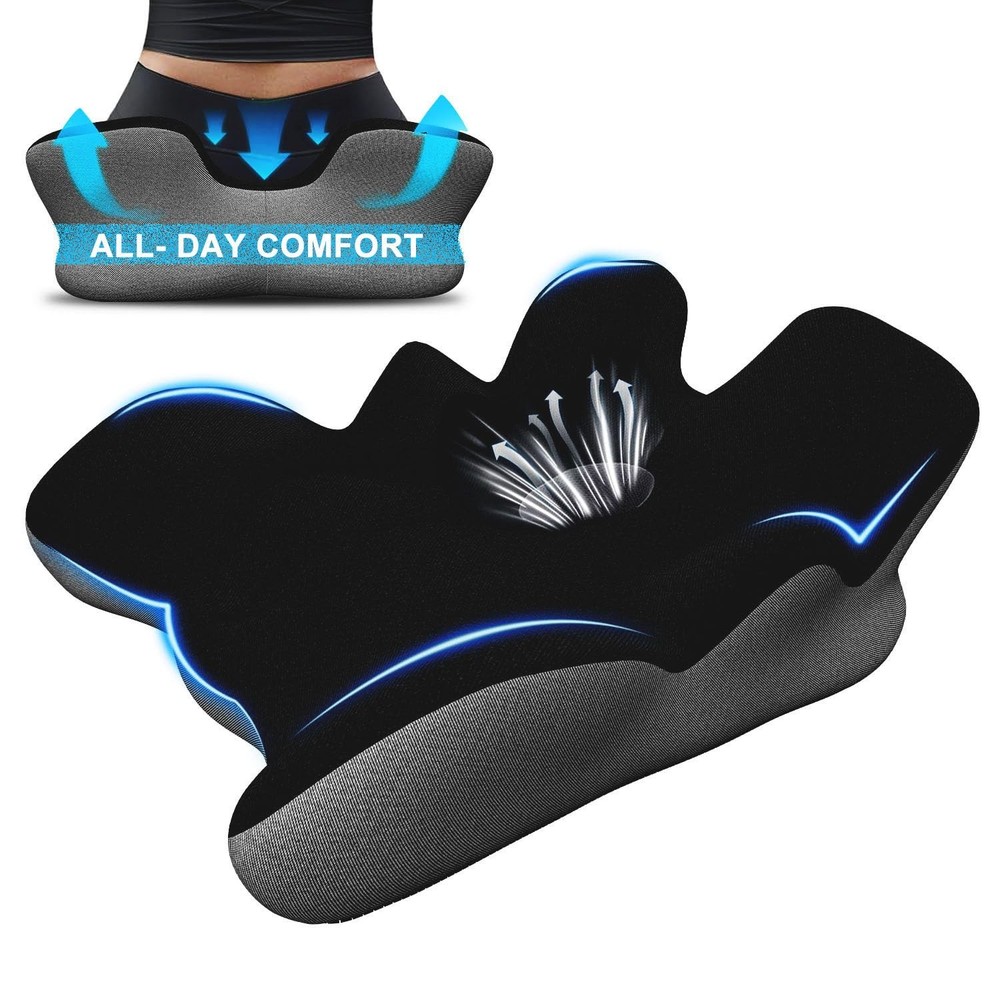 Seat Cushion for Hip Coccyx Pressure Relief, 6in Thick Extra Large Ergonomic …