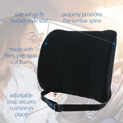 Core Products Standard Bucket Seat SitBack Rest Lumbar Support Travel Cushion