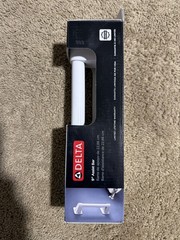Delta 9” Grab Bar White Bathroom Safety Handle 300 lb 300 lb Capacity NEW