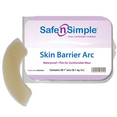 Safe N Simple Moldable Standard Wear Skin Barrier Arc 30 per Tray SNS20630