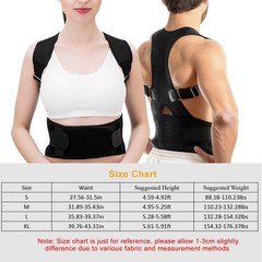 Adjustable Magnetic Posture Corrector Back Lumbar Support Brace Belt