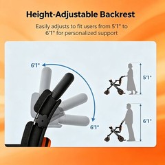 18 Miles Rang Foldable Electric Wheelchair Intelligent All Terrain Rollator 400W
