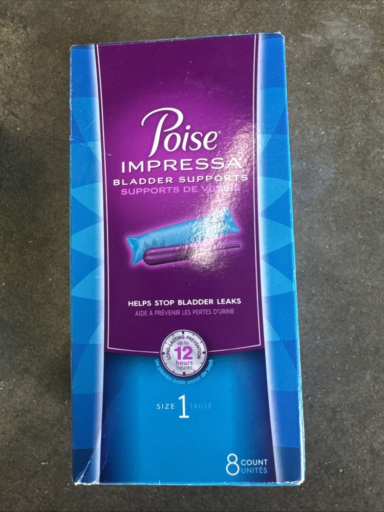 Poise Impressa Incontinence Bladder Supports For Women Size 1, 8 Count, 1