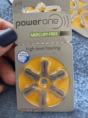 Power One P10 Hearing Aid Batteries-Made in Germany 4 Packages