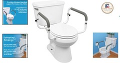 Alloy Steel Toilet Safety Frame: Easy Install & Comfortable Support for Seniors