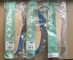 APEX Contour Diabetes Thermothotic Insoles Men M10 (size 10) Lot Of 3