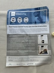 maxliving Dual-Purpose Cervical Traction Unit with Vertical Pull Adapter