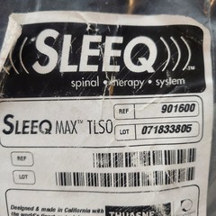 Thuasne Black SLEEQ MAX TLSO One Size Post-Op Spinal Therapy Brace L0464 Medical