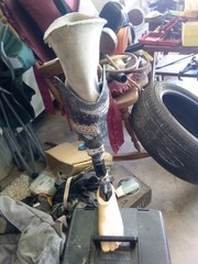 CARBON FIBER BELOW-KNEE PROSTHETIC LEG META METACORE FOOT APC TRULIFE LEFT FOOT