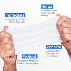 Safe n‘ Simple Skin Barrier Wipes No-Sting – 2″ x 2″ – 100 Count – Alcohol-Free