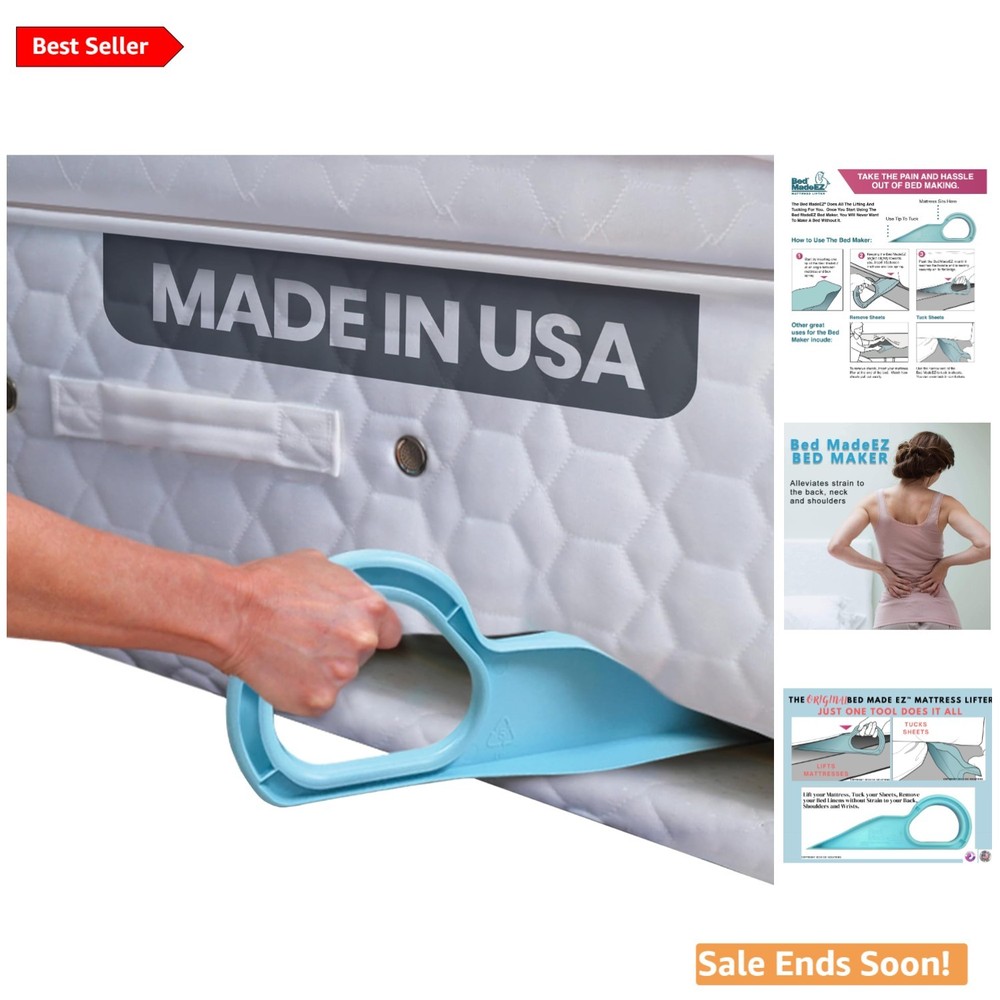 Back-Friendly Mattress Lifter Tool – Lifts & Holds Mattresses with Ease