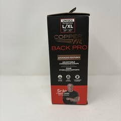 Copper Fit Black Back Pro Compression & Support Adjustable Straps L / XL NEW