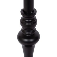 Kate And Laurel Stratton Rustic Pedestal Table 13 X 13 X 26 Black Decorative