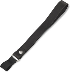 Handmade Leather Cane Strap – Stylish Wrist Strap for Canes and Walking Black