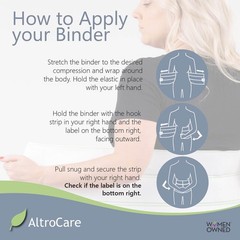 AltroCare Postpartum & Post Surgery Abdominal Binder. 3-Panel belly band for …