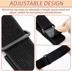 Wheelchair Leg Strap Wheelchair Footrest Straps Wheelchair Restraints for Elderl