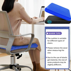Gel Seat Cushion, Super Large (19X18X1.6Inch) Gel Cushion Chair Pads with Non-Sl