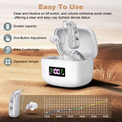 Rechargeable Digital Hearing Aid Invisible BTE Sound Amplifier for Hearing Loss