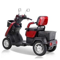 2 Persons Heavy Duty 4 Wheel Mobility Scooters for Senior Adult 500lbs Capacity