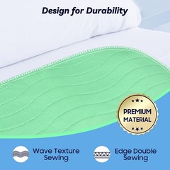 4 Pack 36” x 36” Extra Heavy Absorbency Washable Underpads, Waterproof Quick …