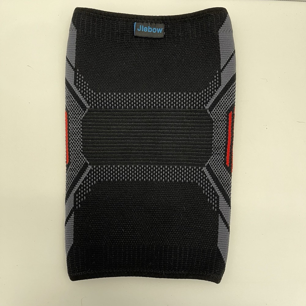 JLebow Knee Support Brace Black Compression Sleeve Size L Large Adult Men Women