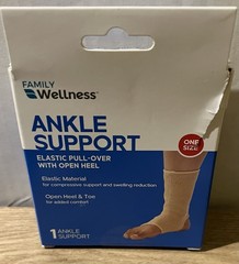 Family Wellness Ankle Support not made with natural rubber latex 1 Ancle Support