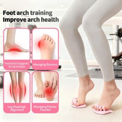 X2NiuTls Foot Arch Trainer for Flat Feet, Support, Plantar Pink