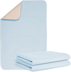 2 Packs Reusable Incontinence Bed Pad 34X52 Inch Washable Pee Pads Waterproof…
