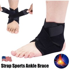 2×Adjustable Ankle Support Compression Strap Achilles Tendon Brace Sprain Sports