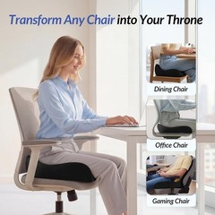 ZIKEE Thickened Seat Cushion, Ergonomic Memory Foam Hemorrhoid Pillow for Hip…