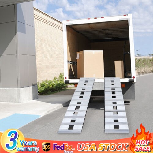 Truck Car Auto Trailer Ramps Universal Hook Aluminum Loading Ramps 2.72t/6000lbs