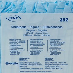 TENA Regular Disposable Underpad Fluff 23X36″ 352 25 pads