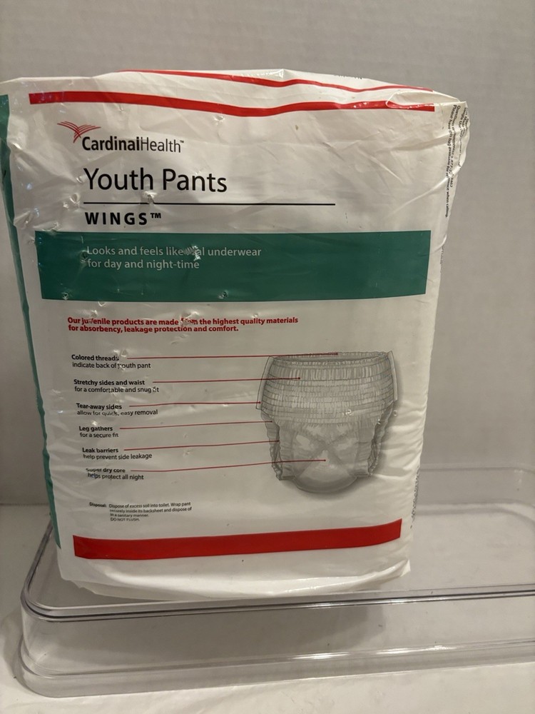 cardinals Health Youth Brief Pull On S/M 17 Ct Lbs 38-65