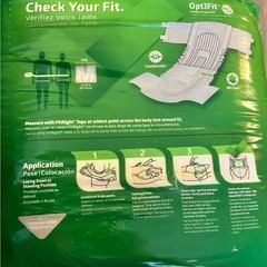 20 Count Medline FitRight OptiFit Extra Briefs with Tabs, Size Medium