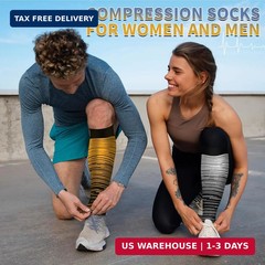 Sooverki Copper Compression Socks for Men & Women 8 Pack 15-20mmHg – Knee High S