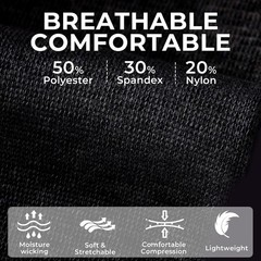 Ankle Support Sleeve – Open Heel, Light, Elastic & Breathable Knitted Fabric –