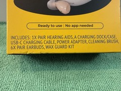 NEW Audien Atom One OTC Hearing Aids Wireless, Rechargeable, Beige