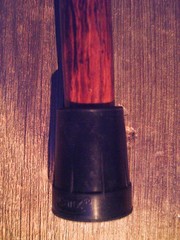 walking stick cane DEER HOOVE & NATURAL GROWN wood shaft custom made in the USA
