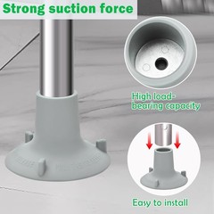 4-Pack Non-Slip Rubber Replacement Feet for Shower Chairs – 1-1/8″ I.D