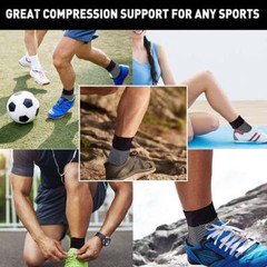 Pair Ankle Support Brace Compression Sleeve Plantar Foot Fasciitis Wrap Sports