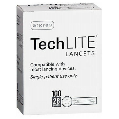 Arkray Techlite 28 Gauge Sterile 28G 100 each By ArkRay
