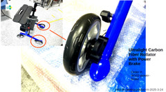 Carbon Fiber Rollator Electric Brake Reduce Hand Stress-CTI One W102 PB