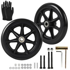 CALPALMY 6 Inch Replacement Wheelchair Front 6 Inches, Tire (Narrow)
