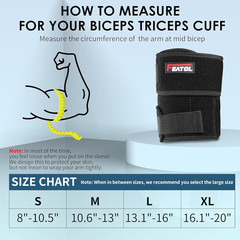 Bicep Tendonitis Brace Compression Sleeve Support, Upper Arm Brace Tricep Bicep