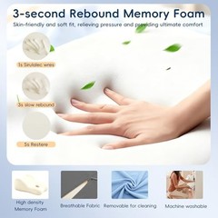 Natural Latex Wedge Pillow for Back, Waist & Leg Relief – Ergonomic Support