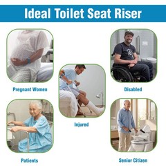 LuxeLift Bidet Powered Toilet Lift Seat Riser Elderly Disabled Seniors HSA/FSA